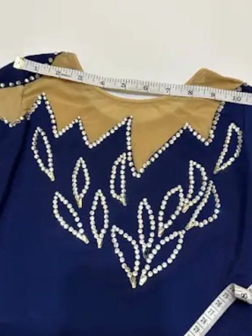 NWT Navy Crystal Skating Dress Girls 8-10